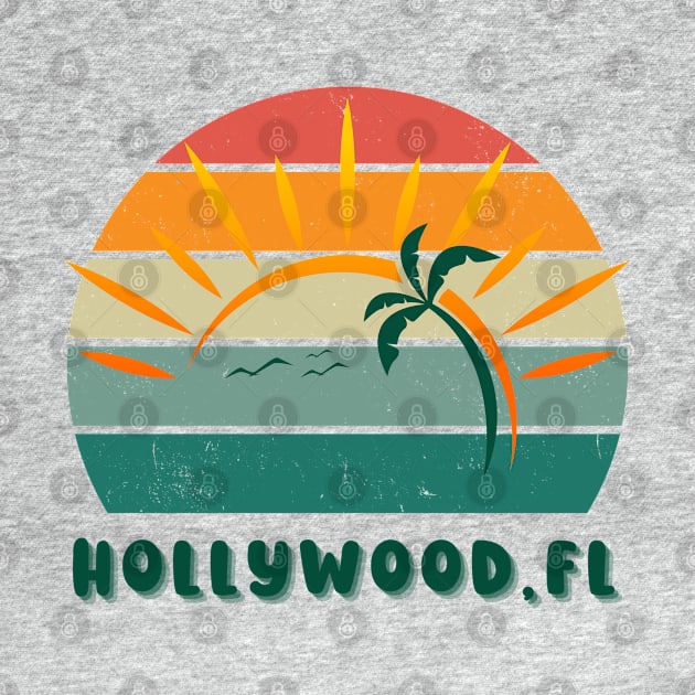 Hollywood Florida Vibe by TeeShop Designs